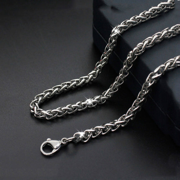 High Quality Silver Plated Necklace (Stainless Steel)