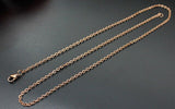 Women's Gold Rose Gold Silver  Necklace (Stainless Steel)